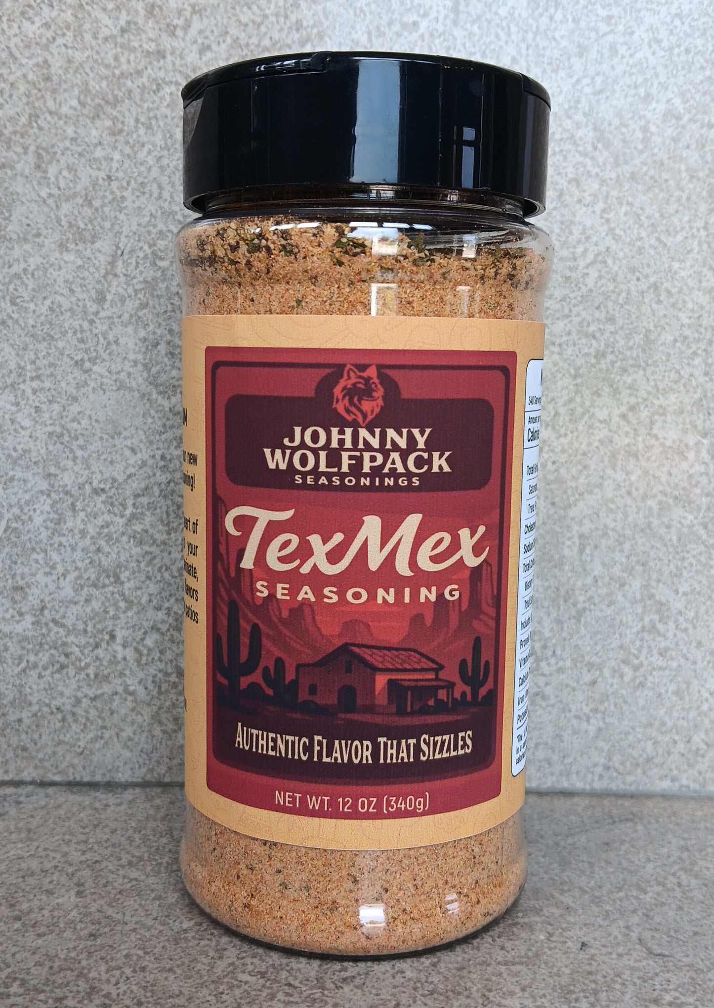 Johnny Wolfpack Tex-Mex Seasoning 12 oz.