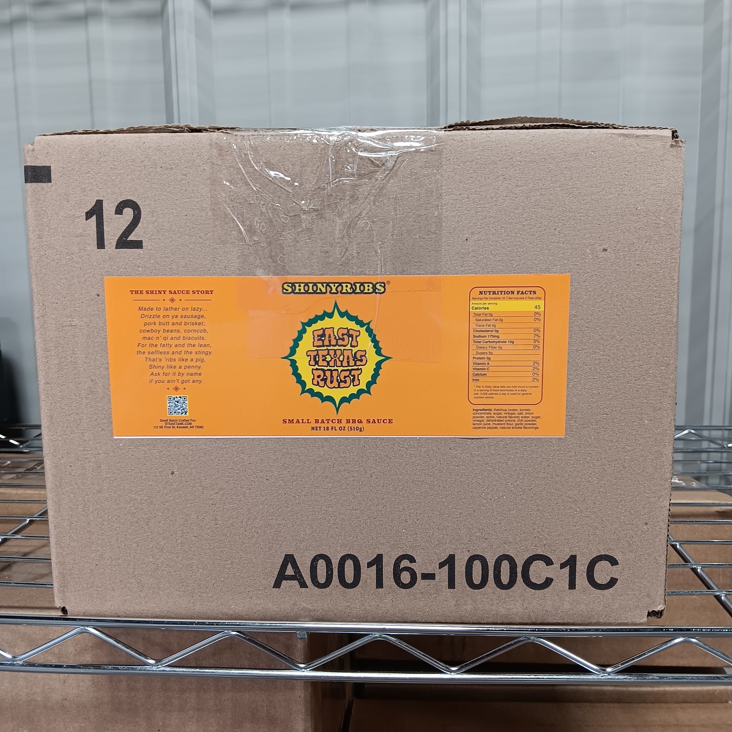 EAST TEXAS RUST: WHOLESALE CASE (12- 18OZ Bottles)