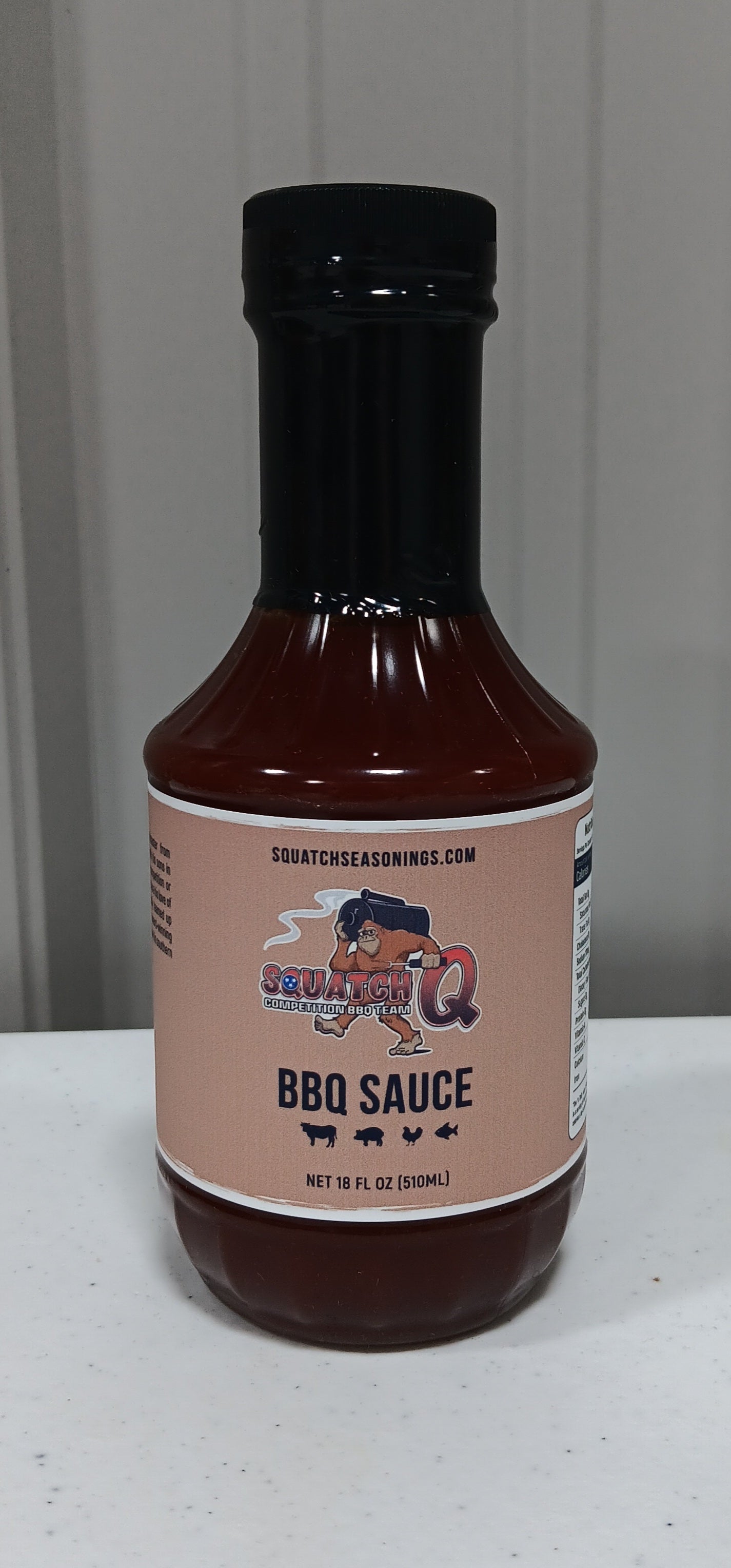 SQUATCH BBQ SAUCE- 18OZ. BOTTLE