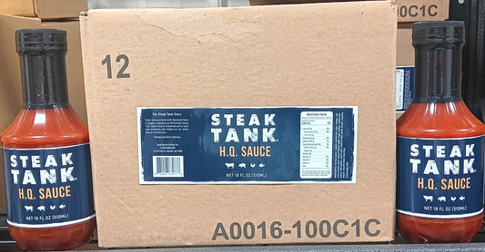 H.Q. BBQ Sauce- 18 oz.  Case of 12