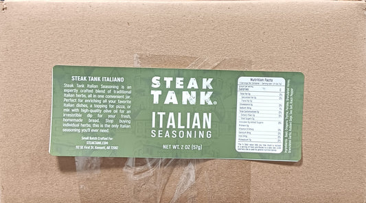 STEAK TANK ITALIAN SEASONING BLEND - Case of 20 - 2oz. Mini Shaker