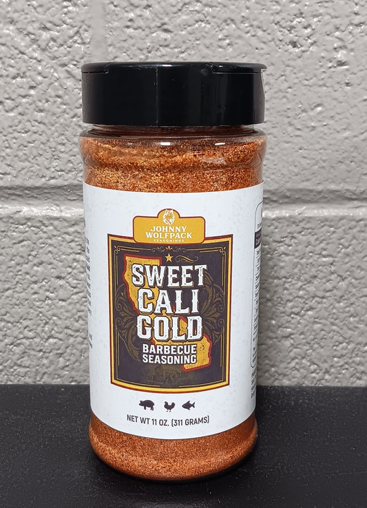 Johnny Wolfpack Sweet Cali Gold Barbeque Seasoning - 11oz.