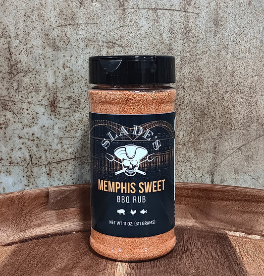 Slade's Memphis Sweet BBQ Rub - 11oz Shaker