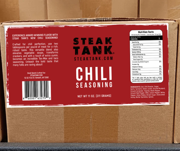 STEAK TANK CHILI SEASONING 11 oz -Case of 12