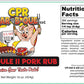 CPR BAR B-QUE SCHEDULE ll PORK RUB - 1 CASE of 12, 10oz Shakers