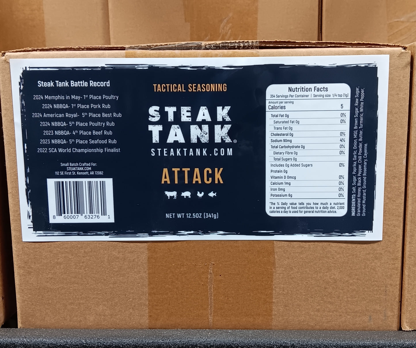 STEAK TANK ATTACK All Purpose Seasoning 12.5 oz -Case of 12