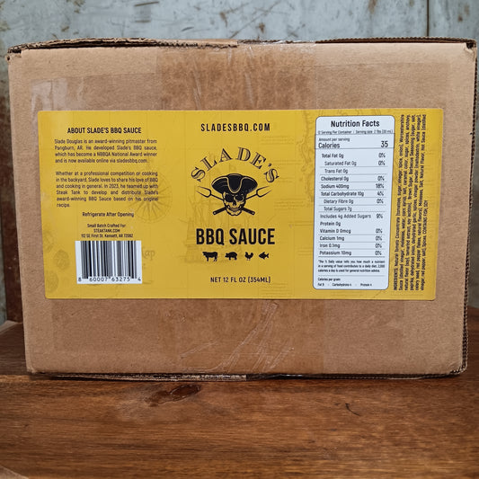 Slade's BBQ Sauce 12 Bottle Case
