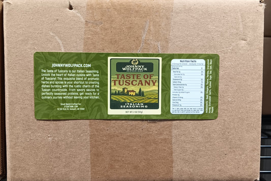 Johnny Wolfpack Taste of Tuscany CASE (20-2oz Shakers)