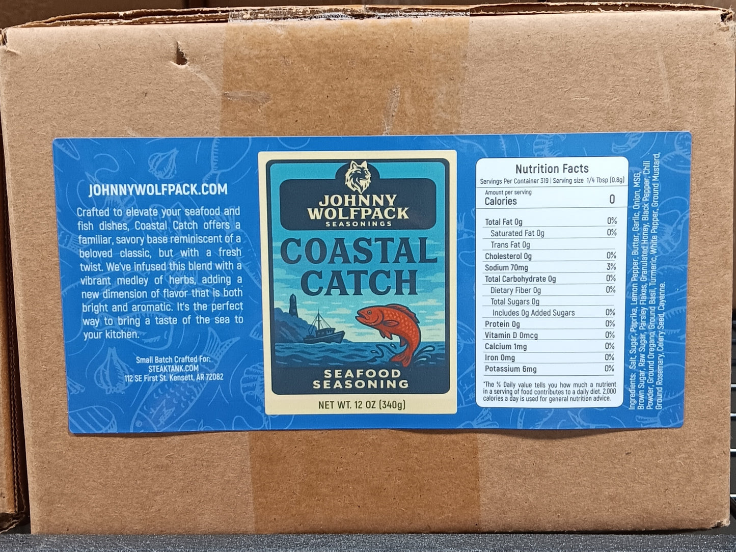 Johnny Wolfpack Coastal Catch CASE (12-12oz Shakers)