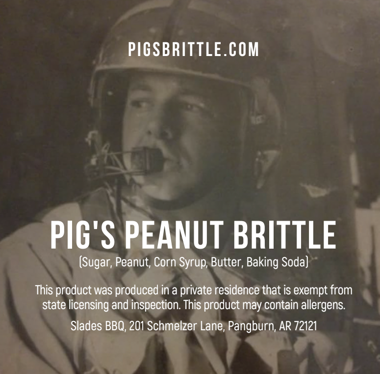 PIG'S SAMPLER 2 PECAN & 2 PEANUT BRITTLE (4 pack sampler)